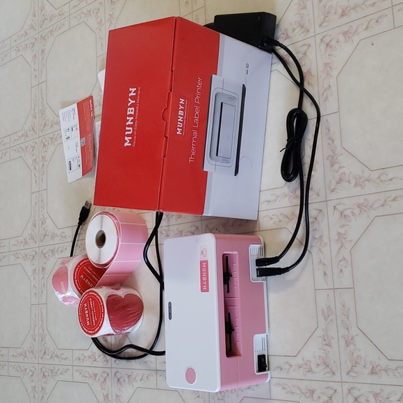 Sticker Printer Muynbyn Pink Sticker Label Maker Sticker Sheet Red Heart Labels - Picture 13 of 16